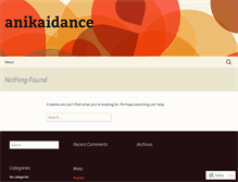 Tablet Screenshot of anikaidance.wordpress.com