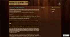 Desktop Screenshot of burnfatfoods2.wordpress.com