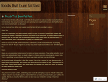 Tablet Screenshot of burnfatfoods2.wordpress.com