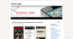 Desktop Screenshot of creativeappsblogen.wordpress.com