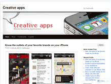 Tablet Screenshot of creativeappsblogen.wordpress.com