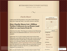 Tablet Screenshot of mymorningcupofcoffee.wordpress.com