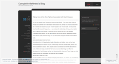 Desktop Screenshot of campbellsvillefitness.wordpress.com