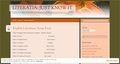 Desktop Screenshot of literatia.wordpress.com