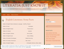 Tablet Screenshot of literatia.wordpress.com