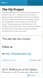Mobile Screenshot of fijiproject.wordpress.com