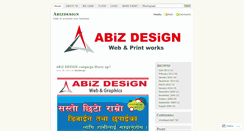 Desktop Screenshot of abizdesign.wordpress.com