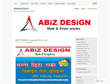 Tablet Screenshot of abizdesign.wordpress.com