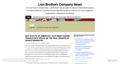 Desktop Screenshot of lionbrothers.wordpress.com