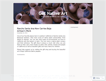 Tablet Screenshot of getnativeart.wordpress.com