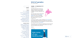 Desktop Screenshot of birdofparadox.wordpress.com