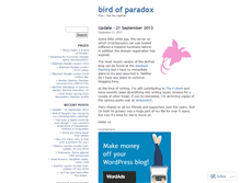 Tablet Screenshot of birdofparadox.wordpress.com