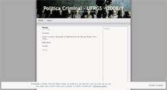 Desktop Screenshot of politicacriminalufrgs2008.wordpress.com