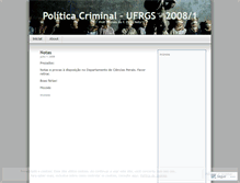 Tablet Screenshot of politicacriminalufrgs2008.wordpress.com