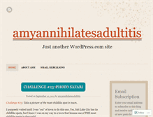 Tablet Screenshot of amyannihilatesadultitis.wordpress.com
