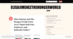 Desktop Screenshot of elisajimenezthehungerworld.wordpress.com