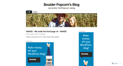 Desktop Screenshot of boulderpopcorn.wordpress.com