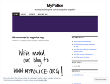 Tablet Screenshot of mypolice.wordpress.com