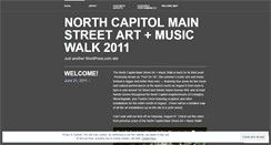 Desktop Screenshot of northcapitolartwalk.wordpress.com