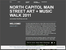 Tablet Screenshot of northcapitolartwalk.wordpress.com