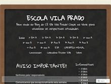 Tablet Screenshot of escolavilaprado.wordpress.com