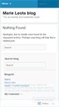 Mobile Screenshot of marieleotablog.wordpress.com