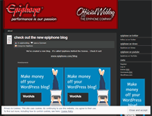Tablet Screenshot of epiphoneblog.wordpress.com