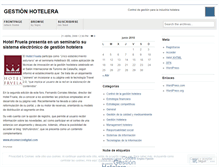 Tablet Screenshot of gestionhotelera.wordpress.com