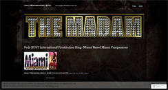 Desktop Screenshot of hollywoodmadam.wordpress.com