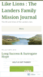 Mobile Screenshot of justlikelions.wordpress.com