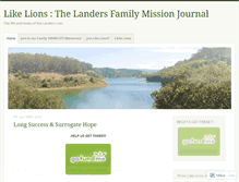 Tablet Screenshot of justlikelions.wordpress.com