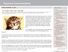 Tablet Screenshot of forewordcommunications.wordpress.com