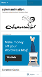 Mobile Screenshot of colemanimation.wordpress.com