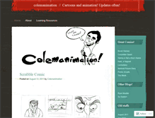 Tablet Screenshot of colemanimation.wordpress.com