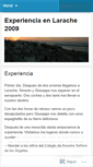 Mobile Screenshot of experiencialarache09.wordpress.com