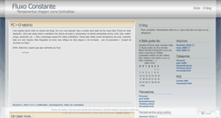Desktop Screenshot of fluxoconstante.wordpress.com