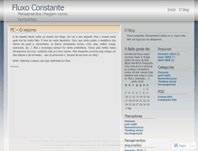 Tablet Screenshot of fluxoconstante.wordpress.com