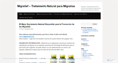 Desktop Screenshot of migreliefmigranastratamientonatural.wordpress.com