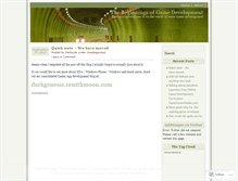 Tablet Screenshot of gamedevspace.wordpress.com