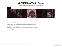 Tablet Screenshot of mywifeisayouthpastor.wordpress.com