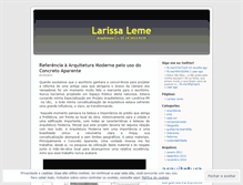 Tablet Screenshot of larissaleme.wordpress.com