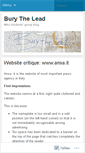 Mobile Screenshot of burythelead.wordpress.com