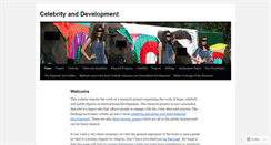 Desktop Screenshot of celebrityanddevelopment.wordpress.com