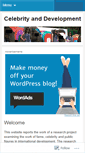 Mobile Screenshot of celebrityanddevelopment.wordpress.com