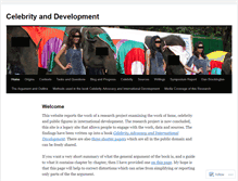 Tablet Screenshot of celebrityanddevelopment.wordpress.com