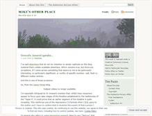 Tablet Screenshot of mikesotherplace.wordpress.com