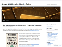 Tablet Screenshot of billionairecharity.wordpress.com