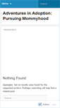 Mobile Screenshot of adventuresinadoption.wordpress.com