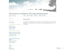 Tablet Screenshot of adventuresinadoption.wordpress.com