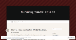 Desktop Screenshot of howtosurvivewinter.wordpress.com